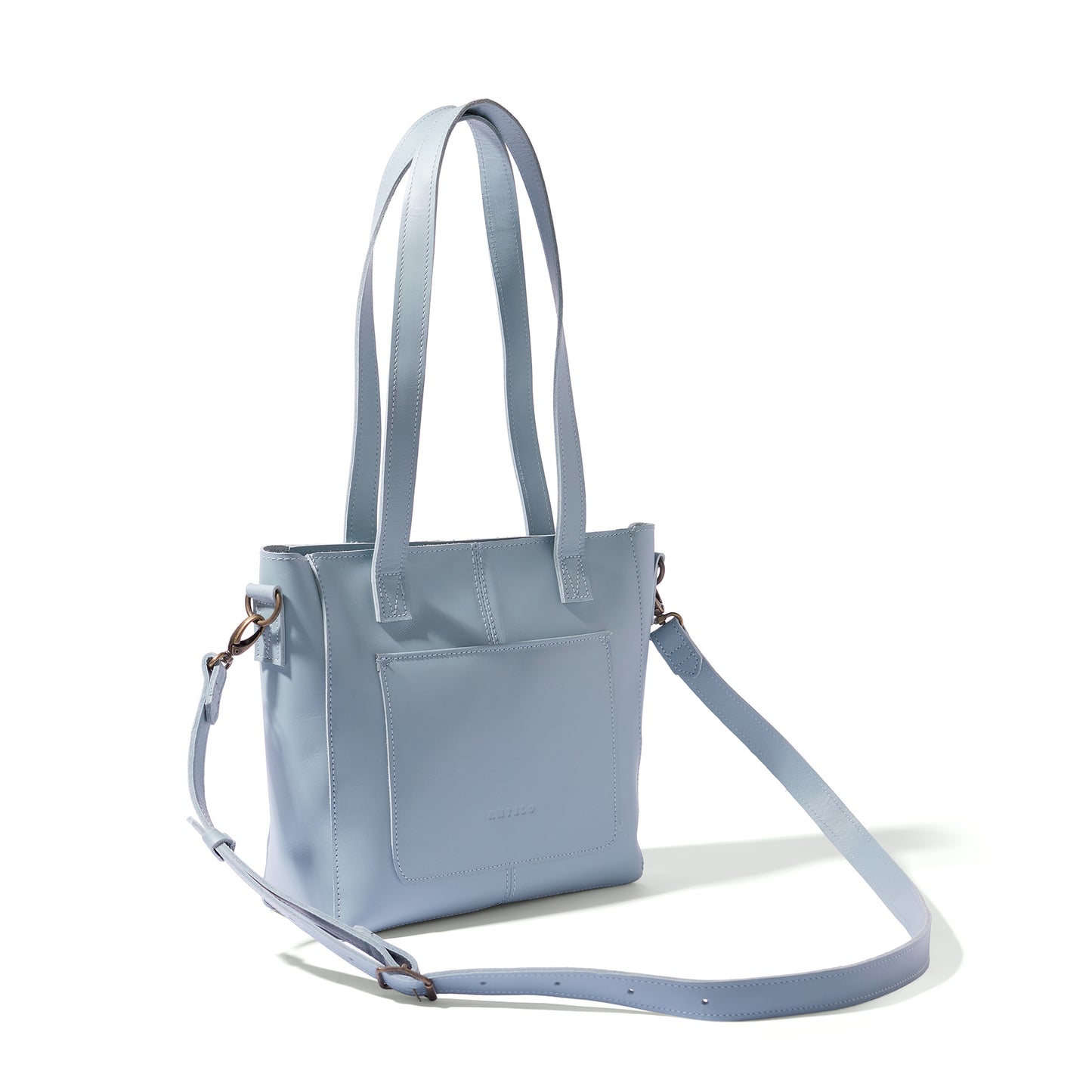 Harley leather unlined crossbody tote - CLEARANCE