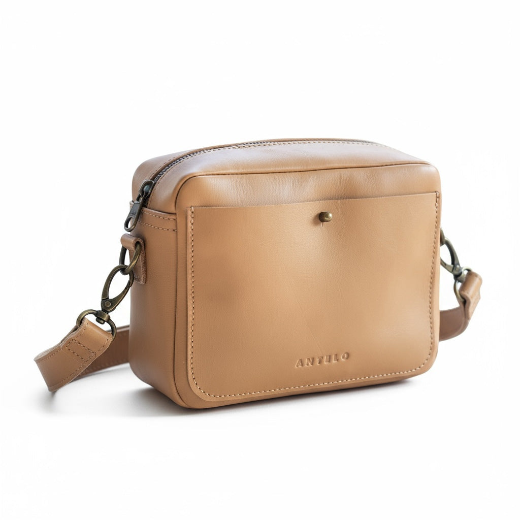 Nixie Leather Camera Crossbody - MINOR FLAW