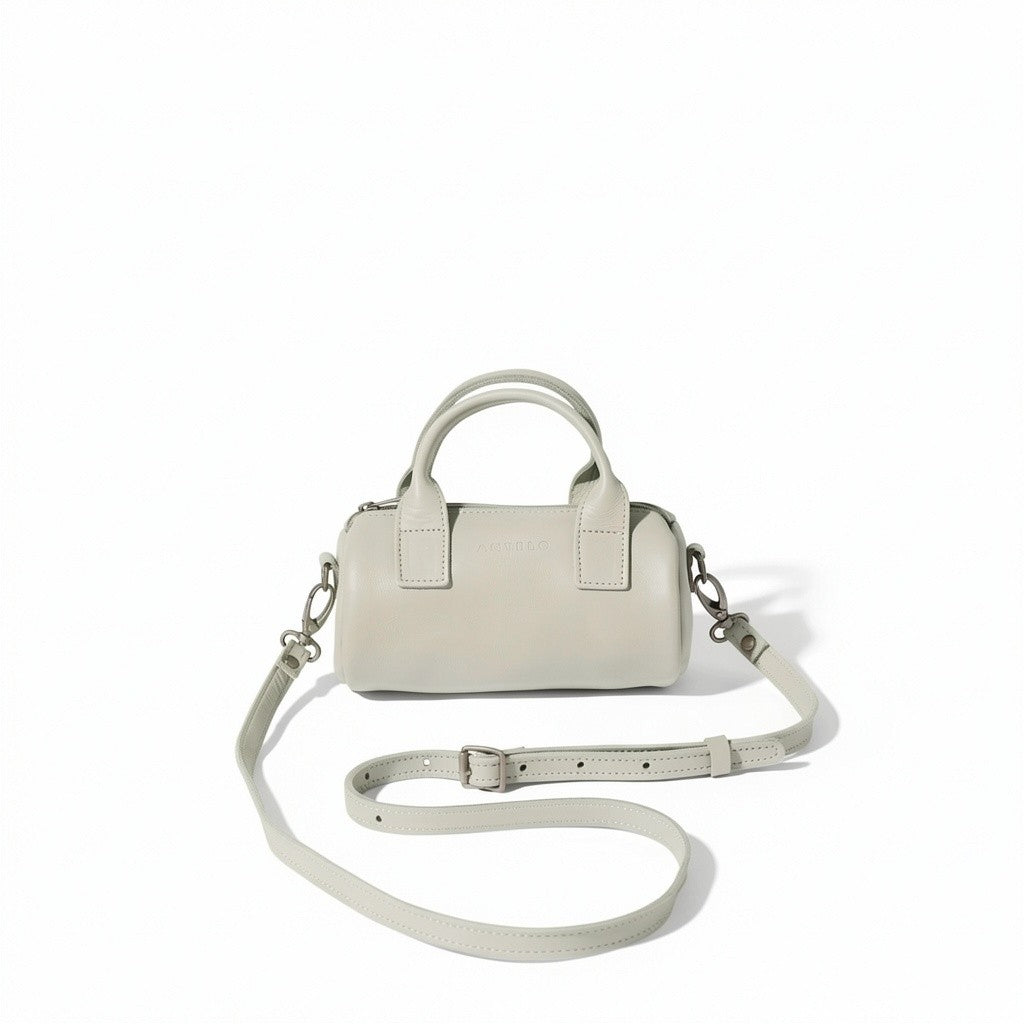 Indo leather mini barrel crossbody