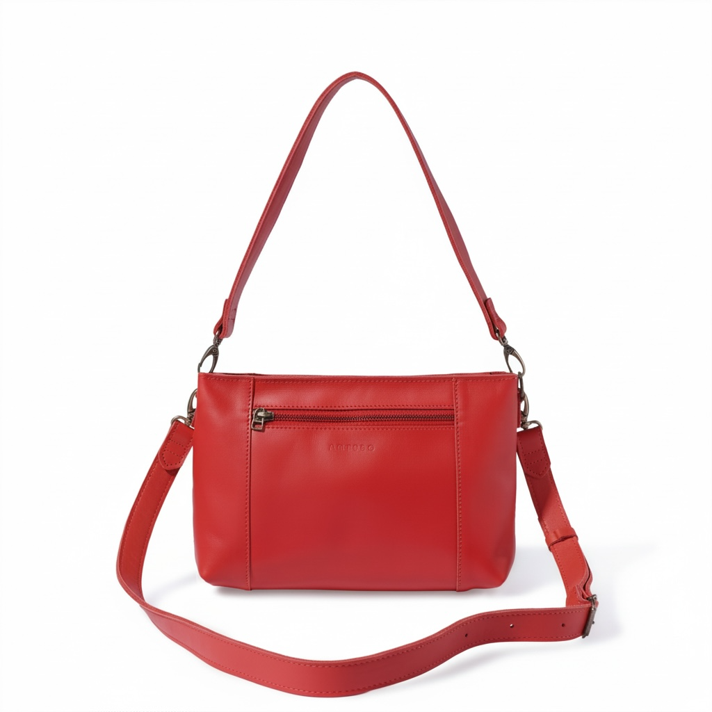 Margo Leather Crossbody + Shoulder Strap