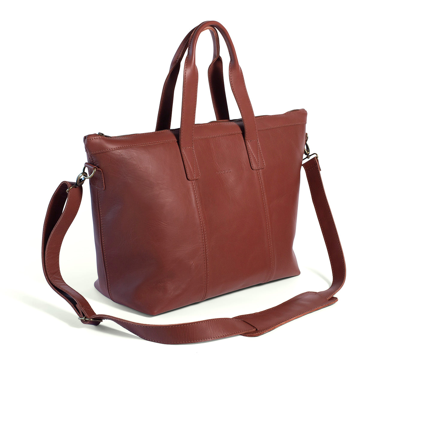 Murray leather overnight bag