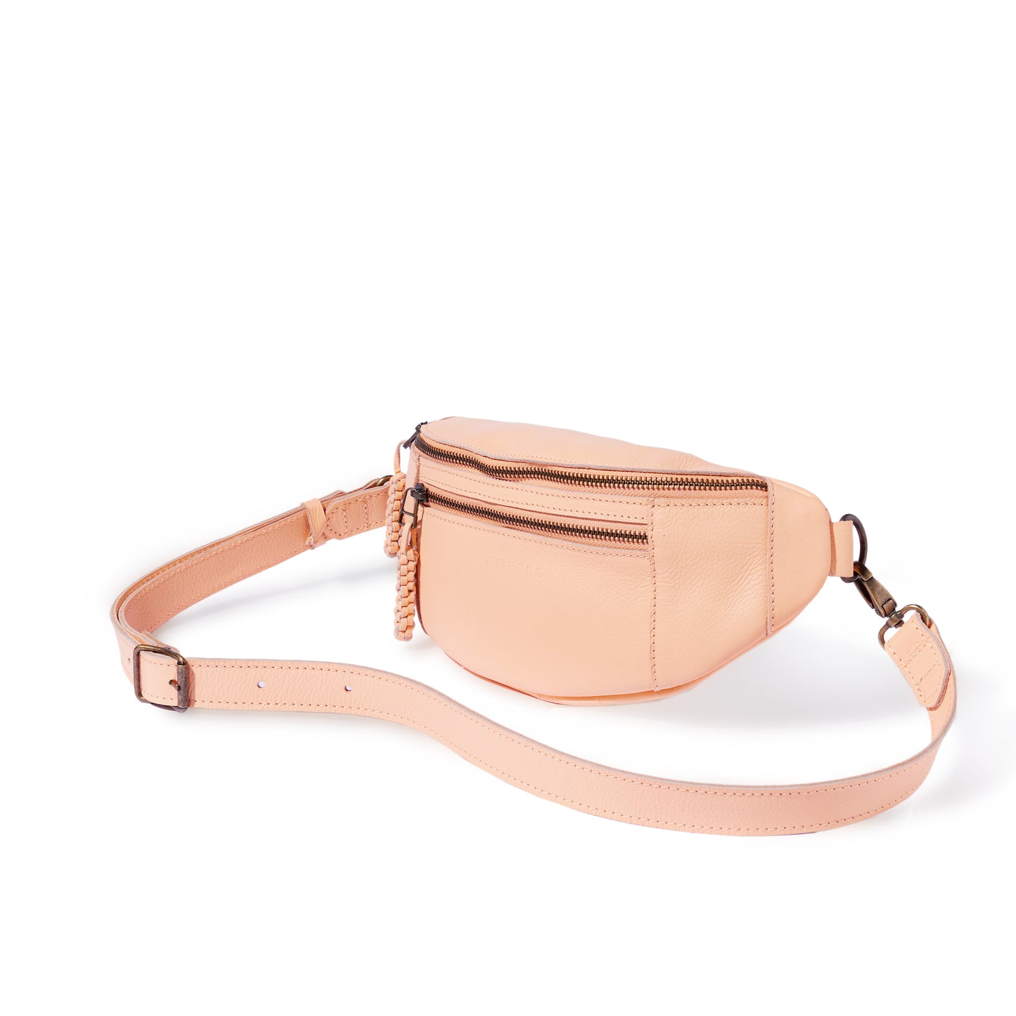 River adjustable leather moon-bag - CLEARANCE