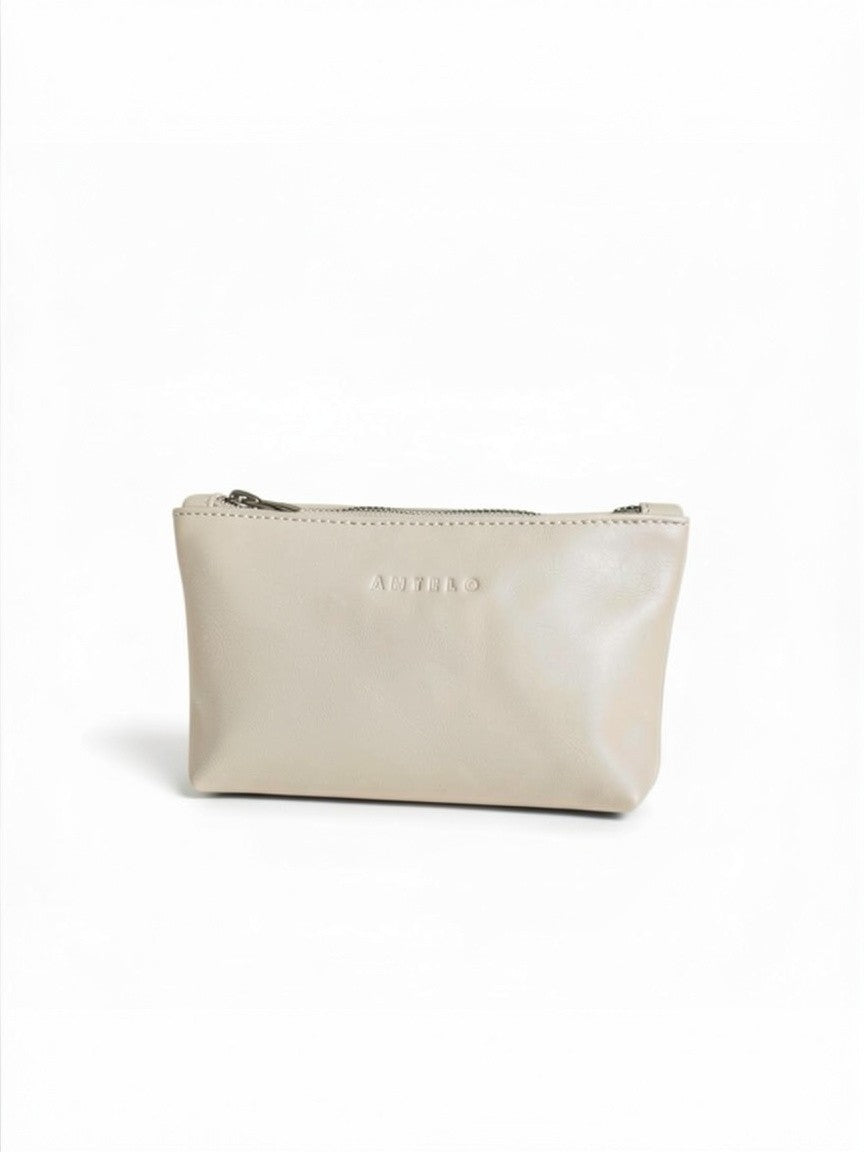 Norris leather zip pouch