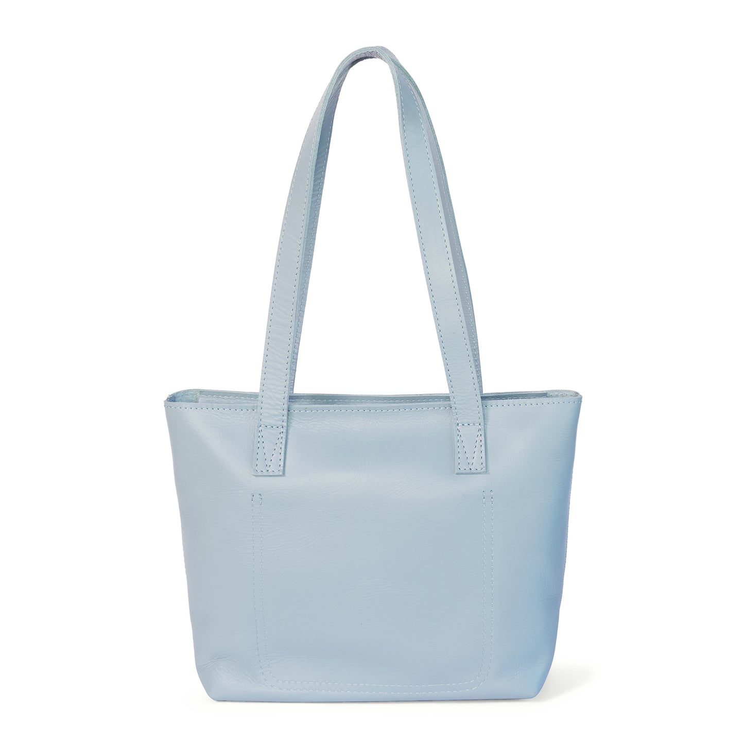 Milly Unlined Midi Leather Tote with Zip - CLEARANCE