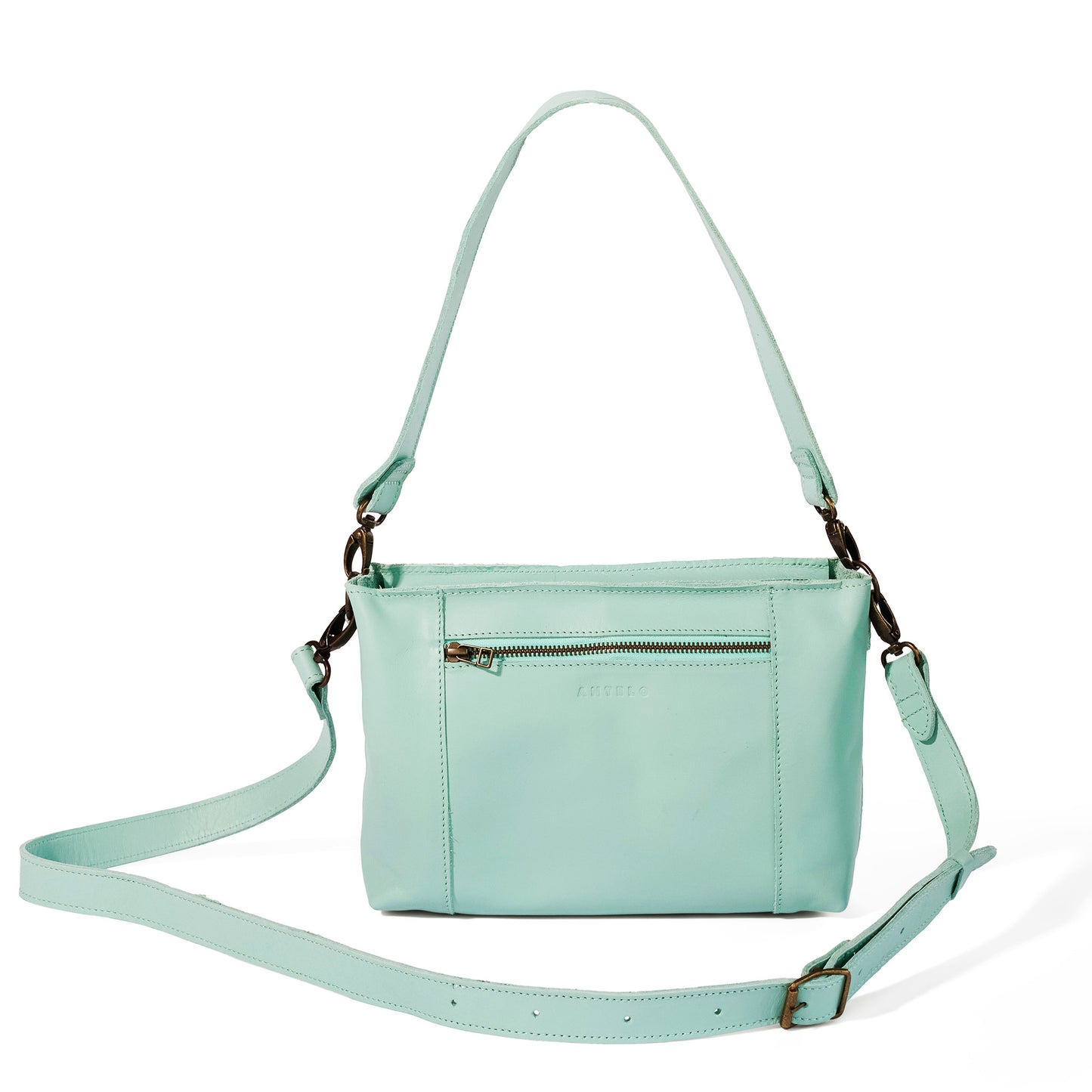 Margo Leather Crossbody + Shoulder Strap