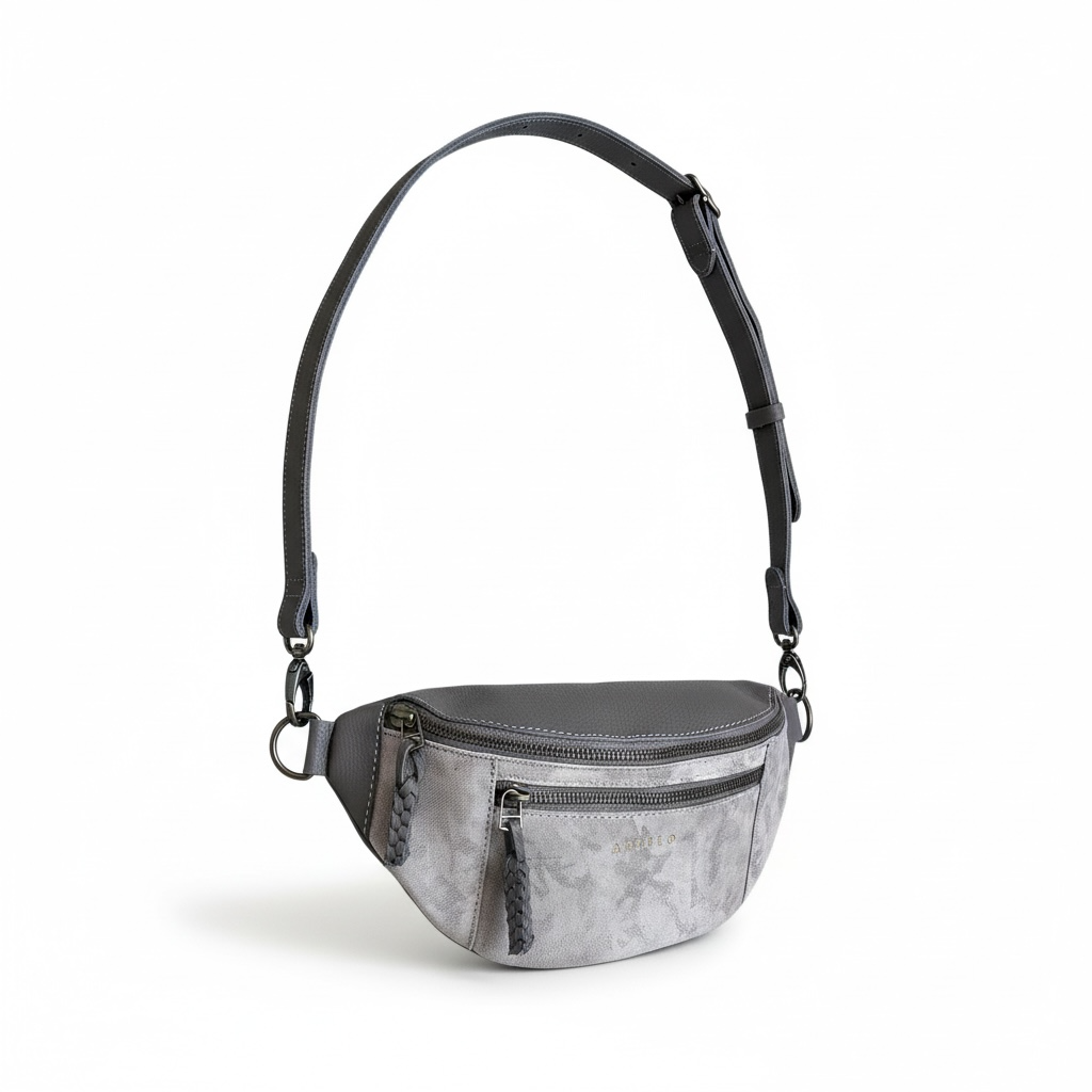 River adjustable leather moon-bag - END OF SEASON