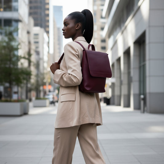 Finley unlined Leather backpack