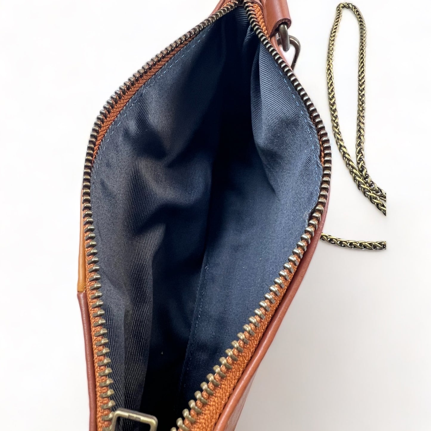 Anouk Checkered Leather Crossbody Clutch - CLEARANCE