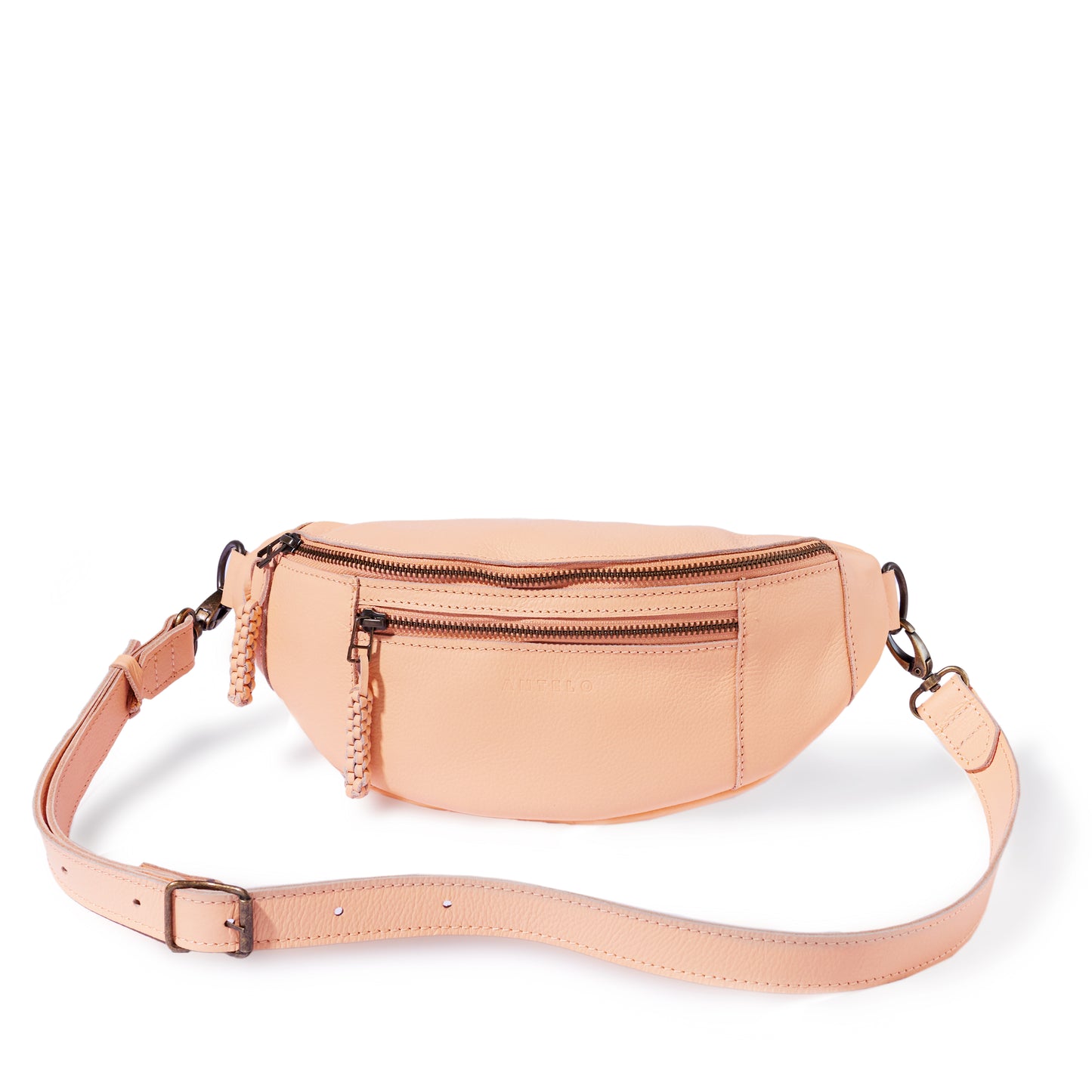 River adjustable leather moon-bag - CLEARANCE