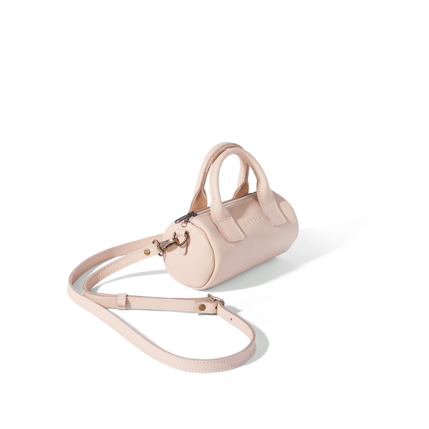 Indo leather mini barrel crossbody - CLEARANCE
