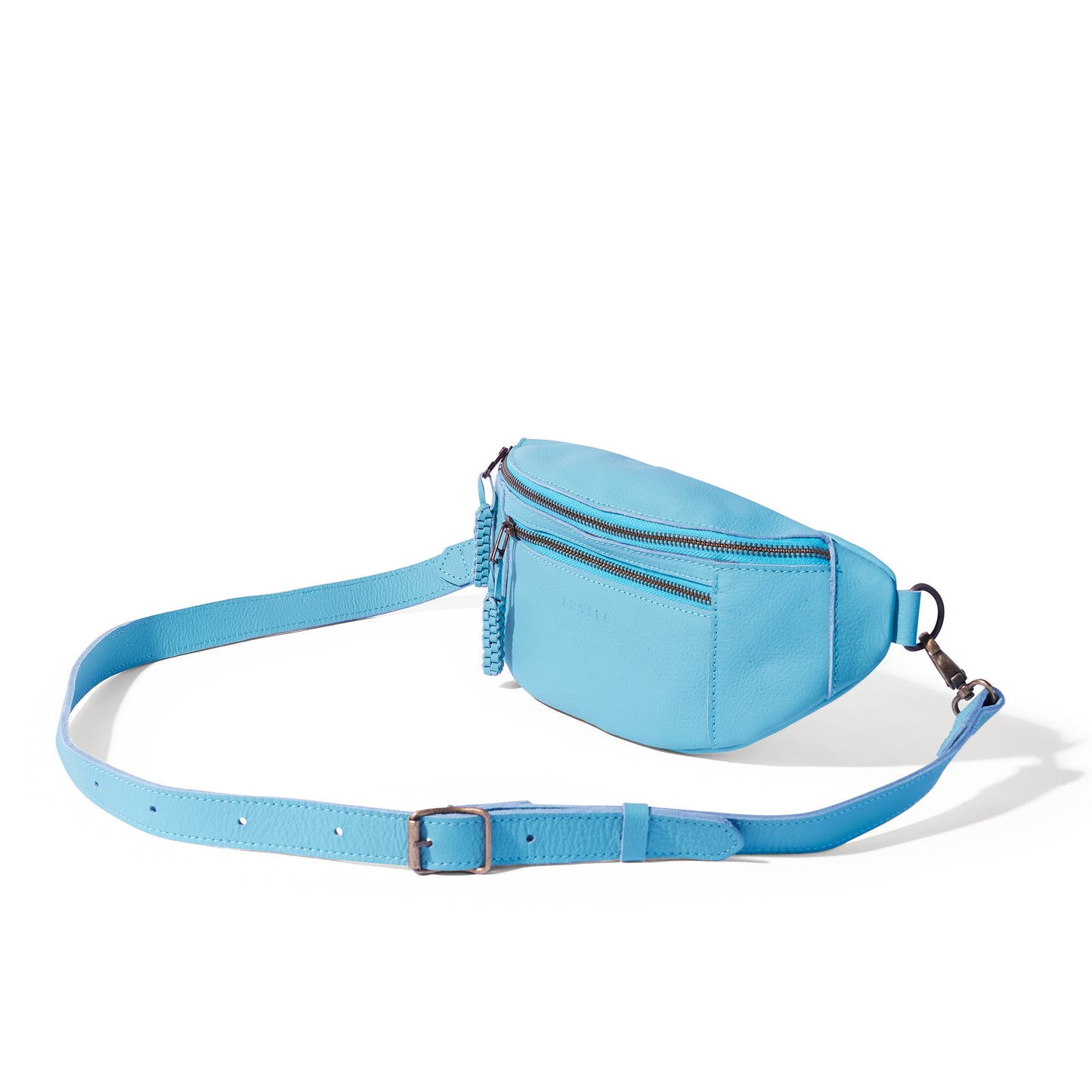 River adjustable leather moon-bag - CLEARANCE
