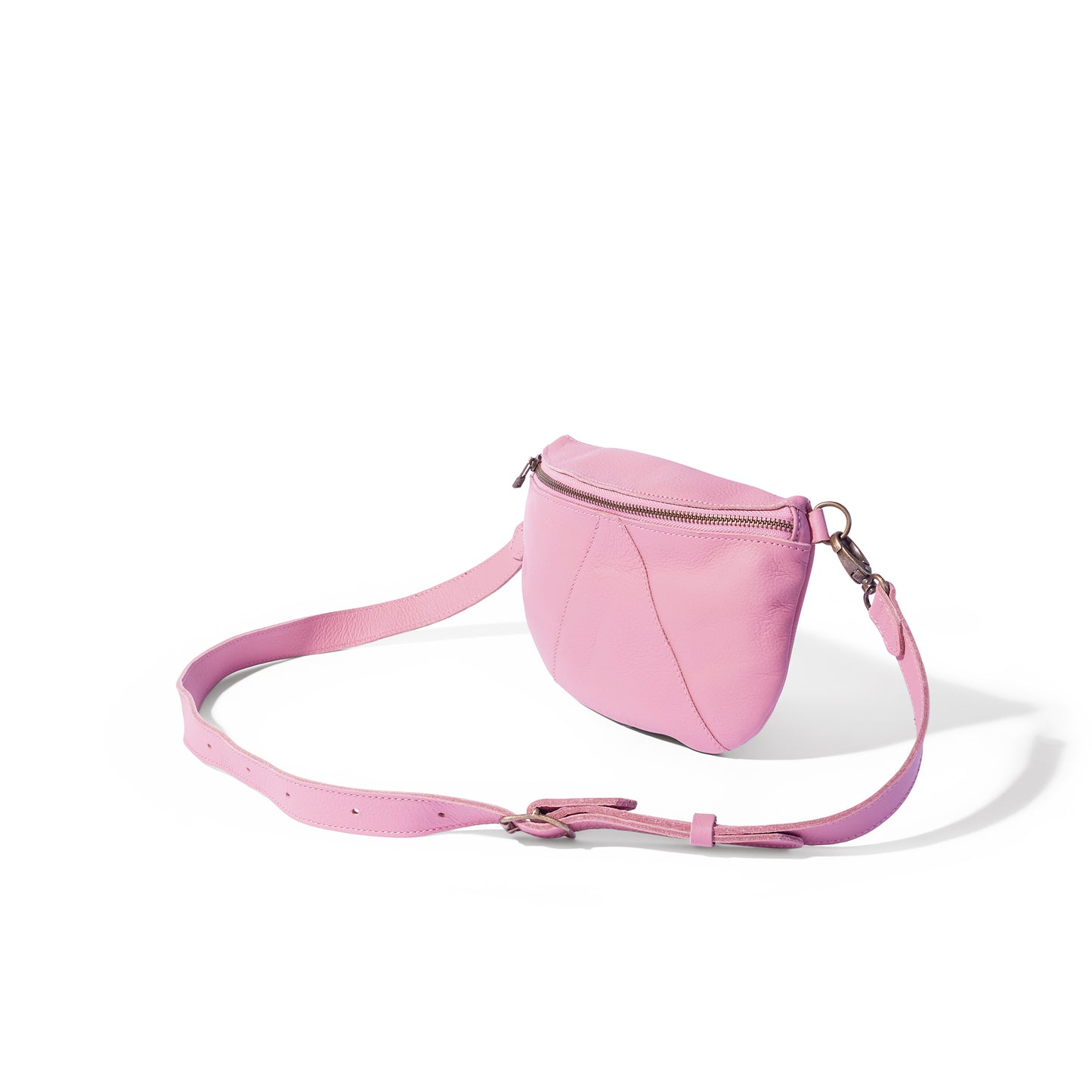 Ruby Classic adjustable leather moon-bag crossbody - CLEARANCE