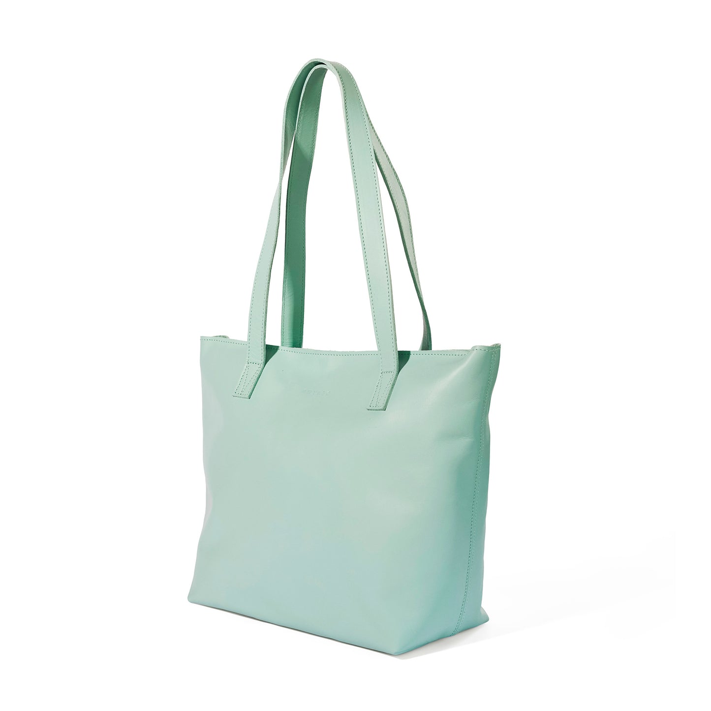 Emmy unlined Leather Tote with Zip