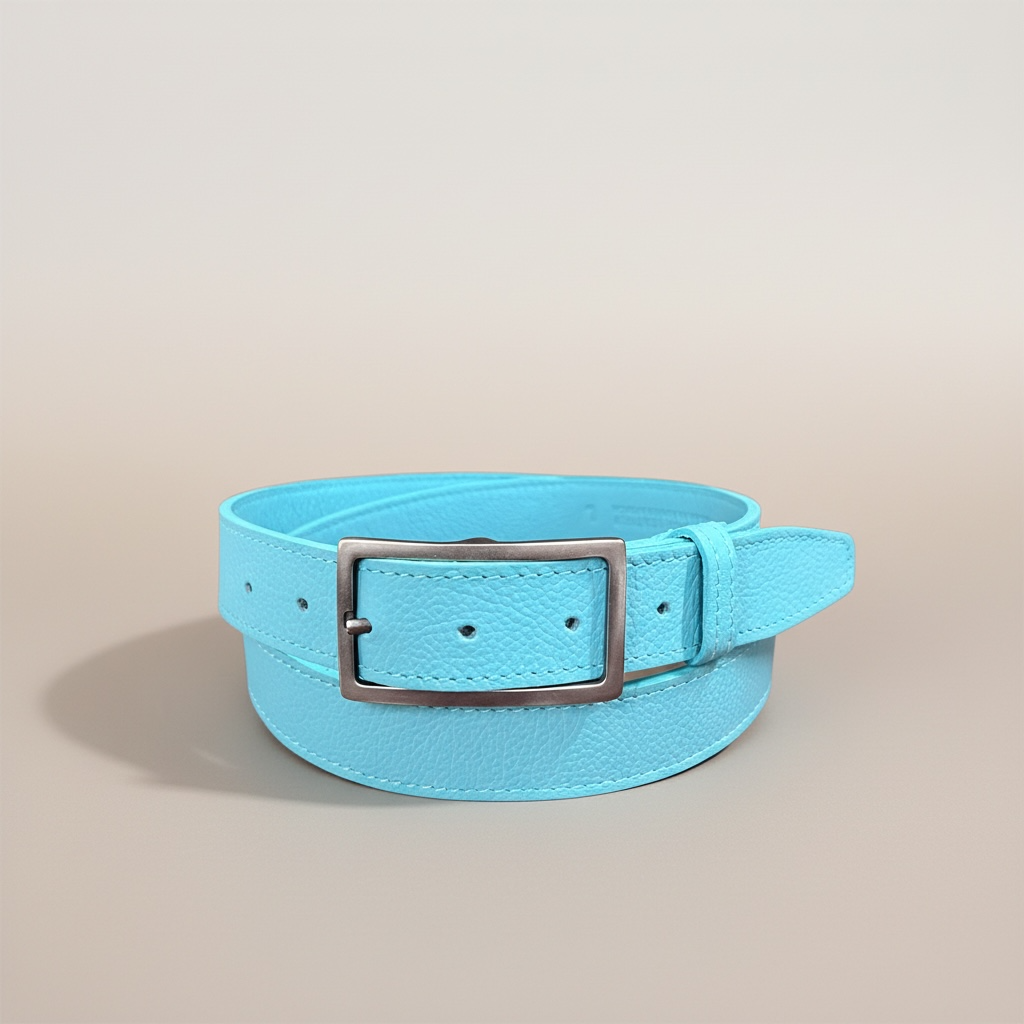 Boxy Big Sis Leather Boyfriend Jeans Belt - Antique Nickel MINOR FLAW