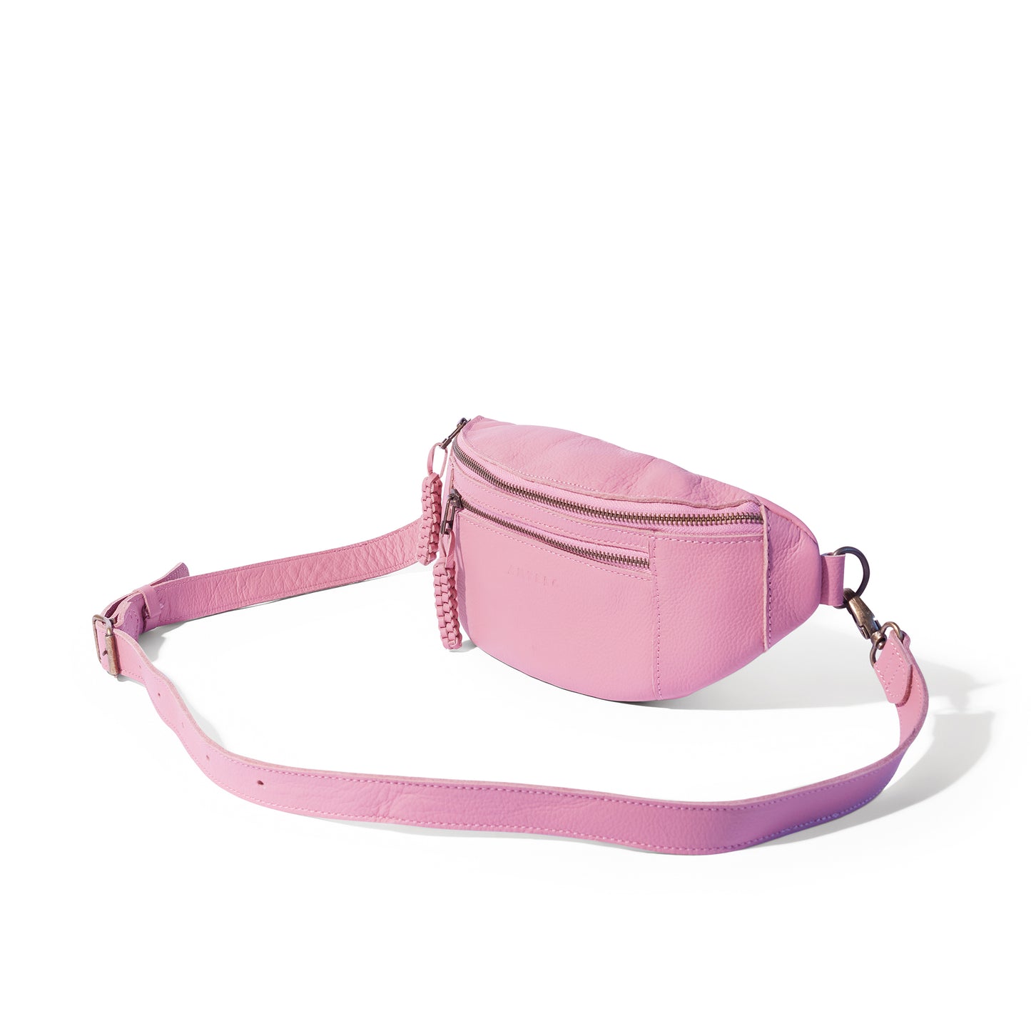 River adjustable leather moon-bag - CLEARANCE