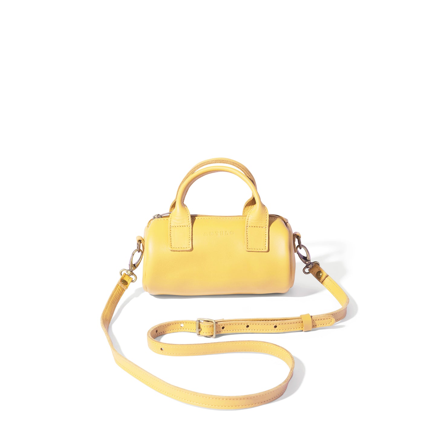 Indo leather mini barrel crossbody