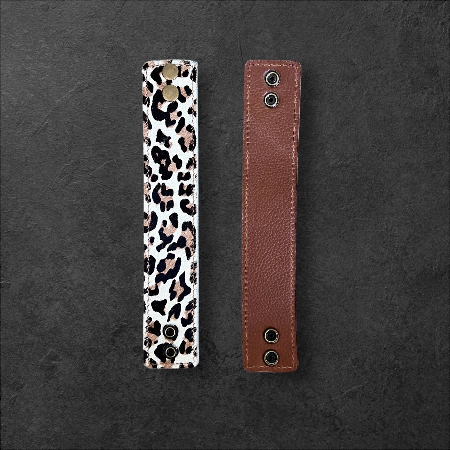 Beau Leather Two-Tone Bangle