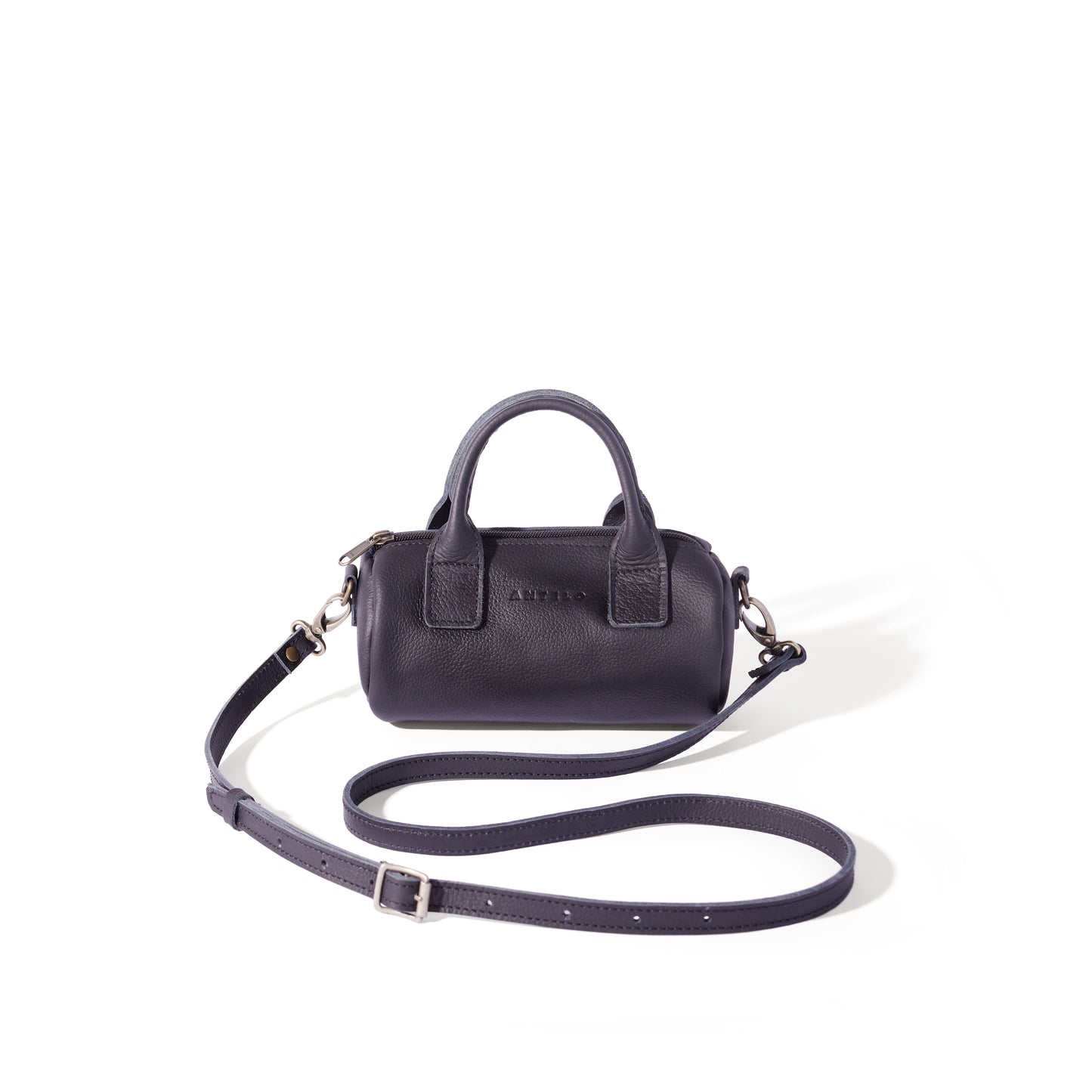 Indo leather mini barrel crossbody - CLEARANCE