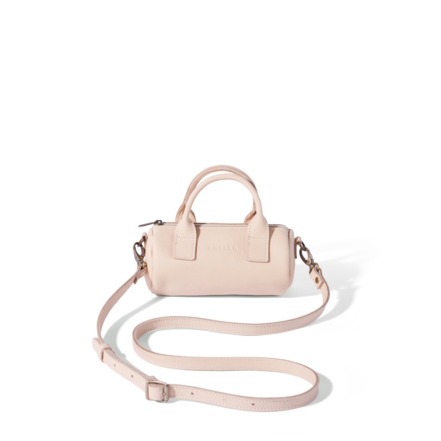 Indo leather mini barrel crossbody - CLEARANCE