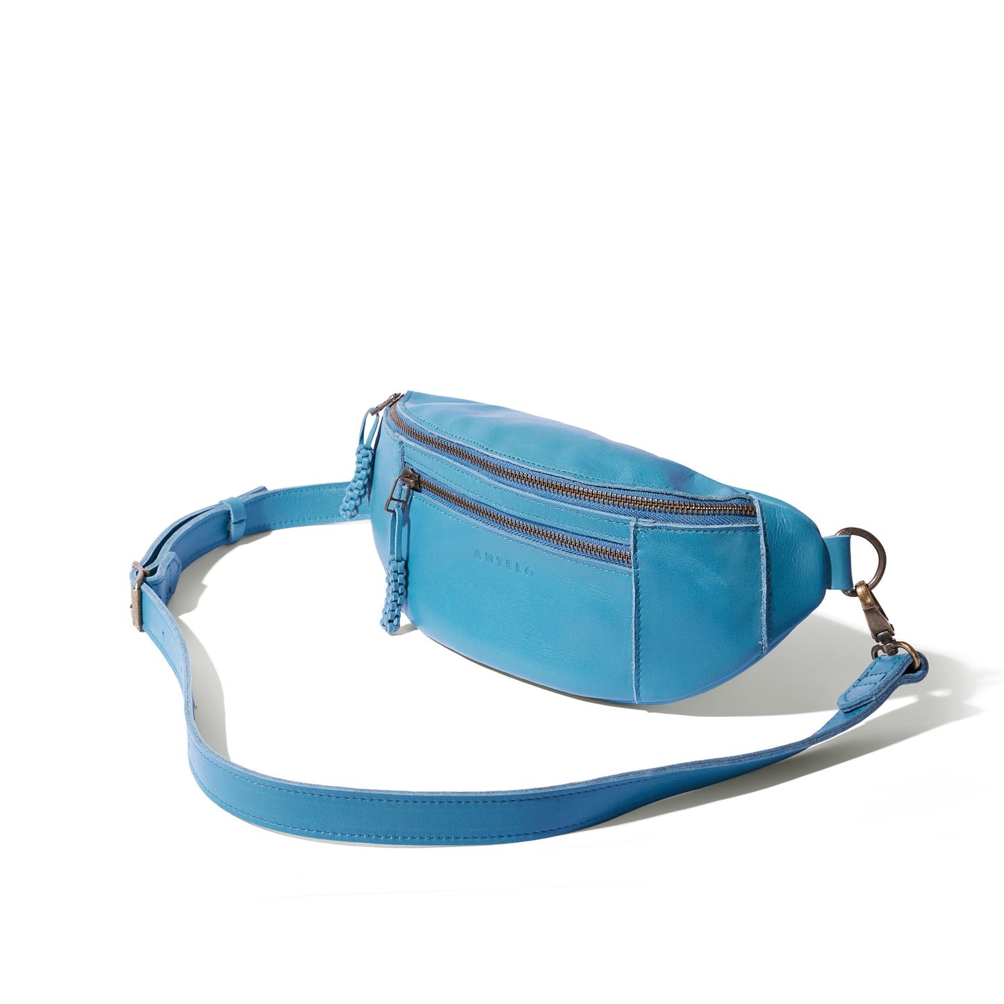 River adjustable leather moon-bag - CLEARANCE
