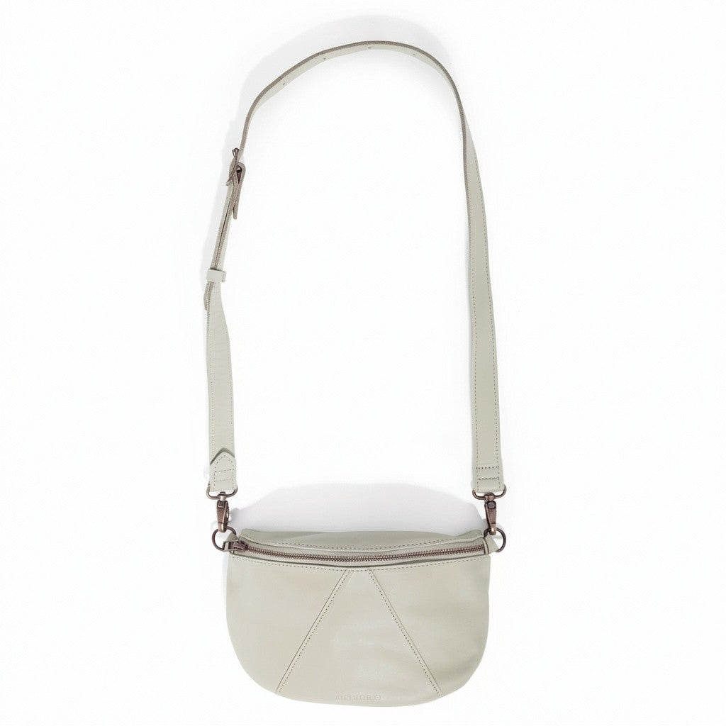 Ruby Classic leather adjustable moon-bag crossbody