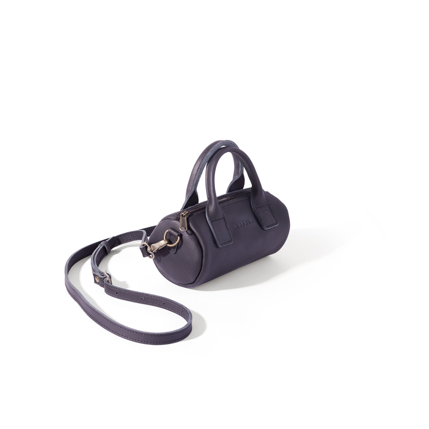 Indo leather mini barrel crossbody - CLEARANCE