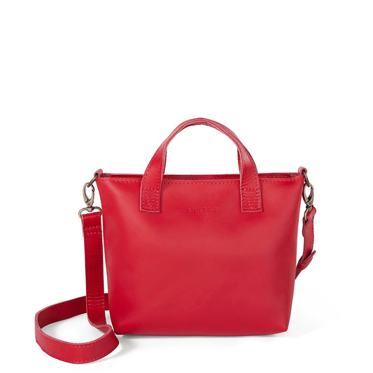 Zazi Petite leather crossbody tote