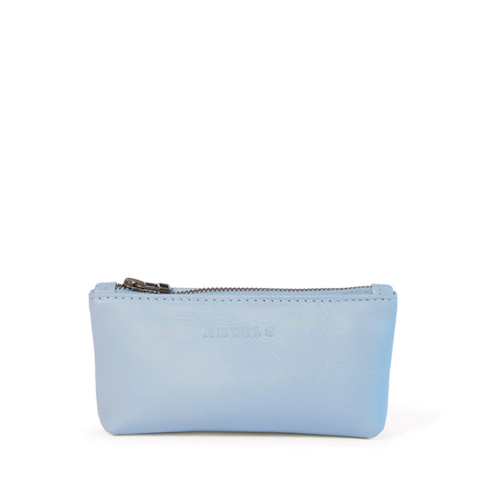 Sofia leather zip pouch - CLEARANCE