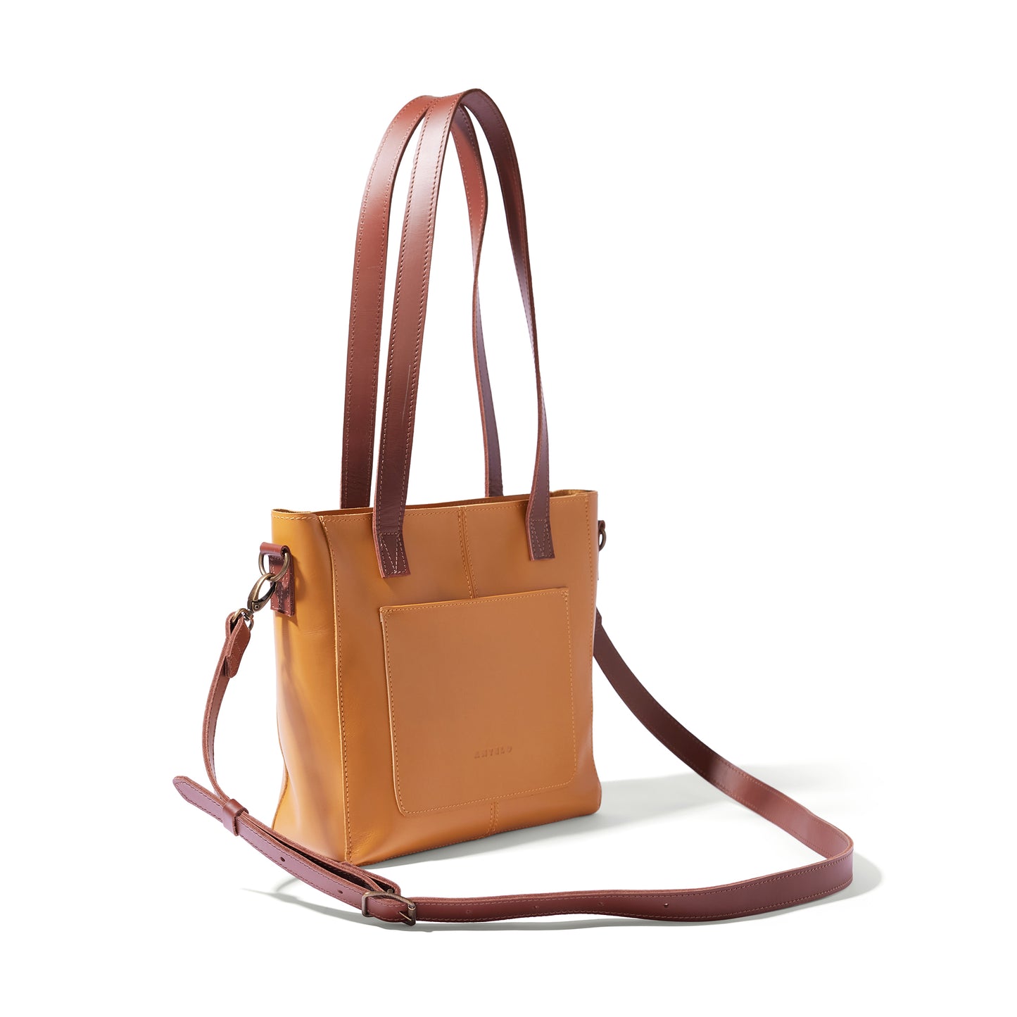 Harley leather unlined crossbody tote - CLEARANCE