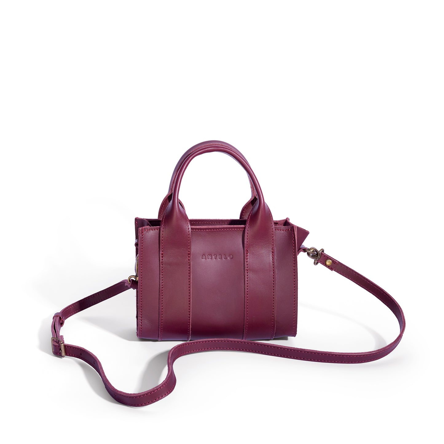Berkley leather mini crossbody shopper