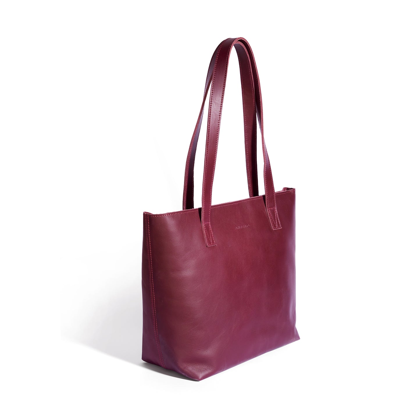 Emmy unlined Leather Tote with Zip