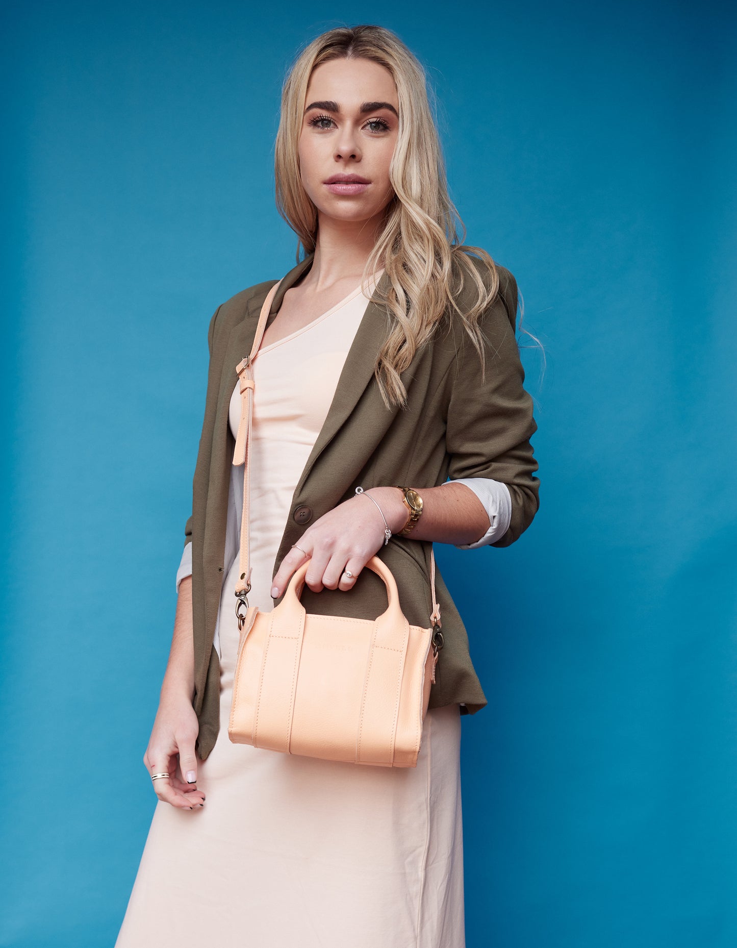 Berkley leather mini crossbody shopper - CLEARANCE