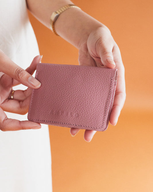 Ozzie leather card wallet - CLEARANCE