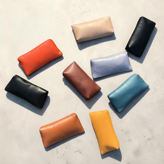 Sofia leather zip pouch - BFCM