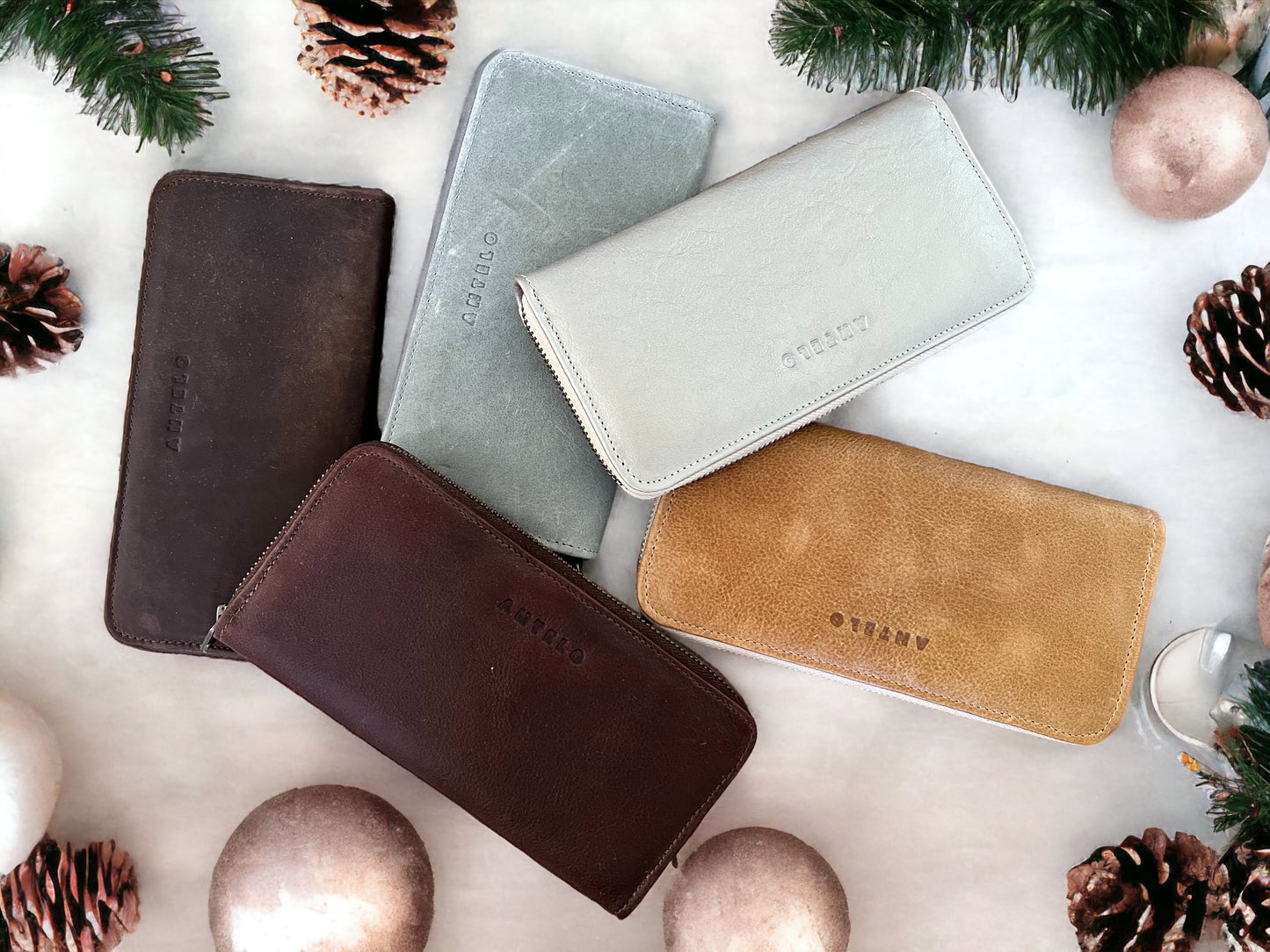 Hayley leather zip-around wallet - End of Range