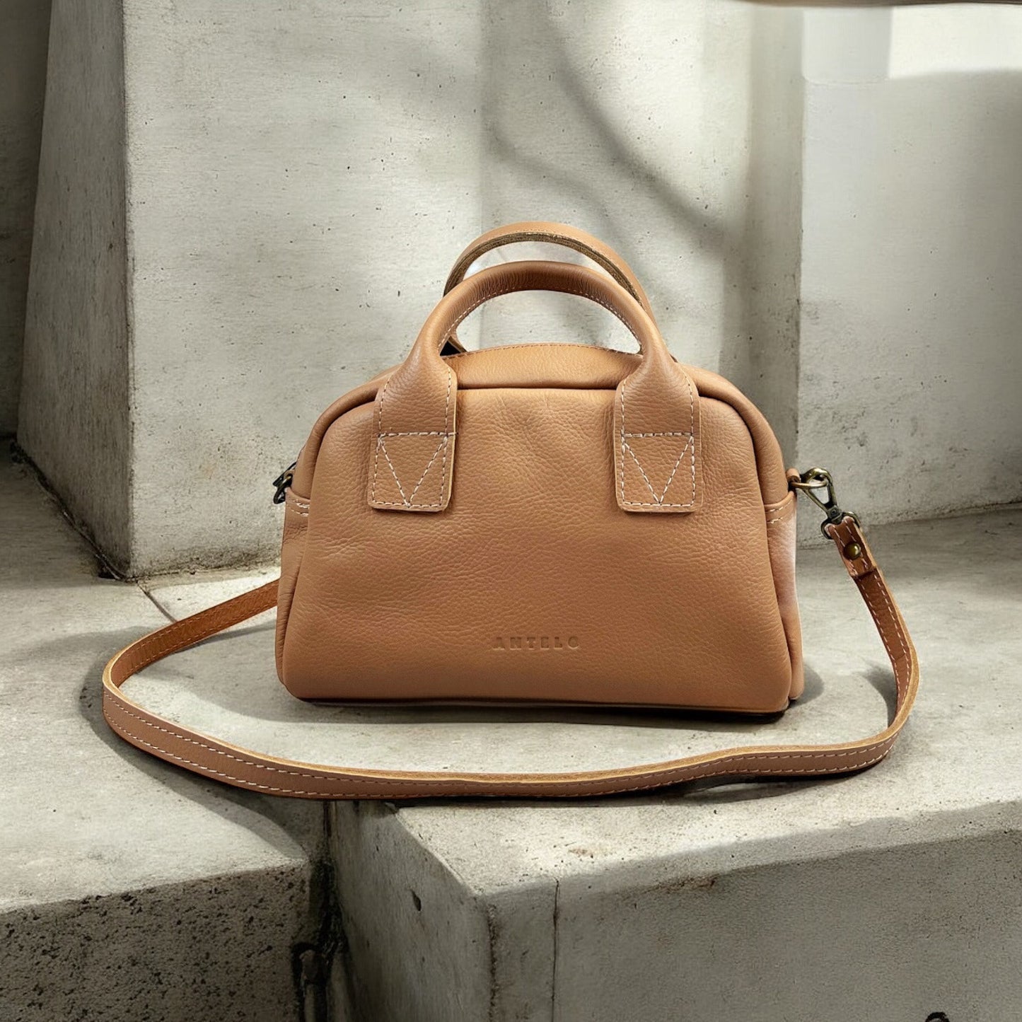 Khaleesi Leather Mini Bowler Crossbody