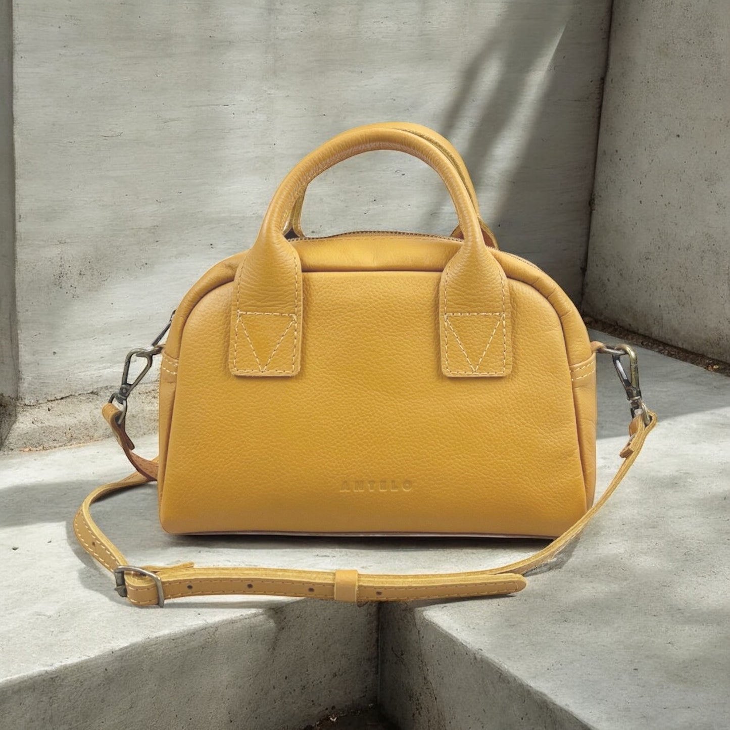 Khaleesi Leather Mini Bowler Crossbody