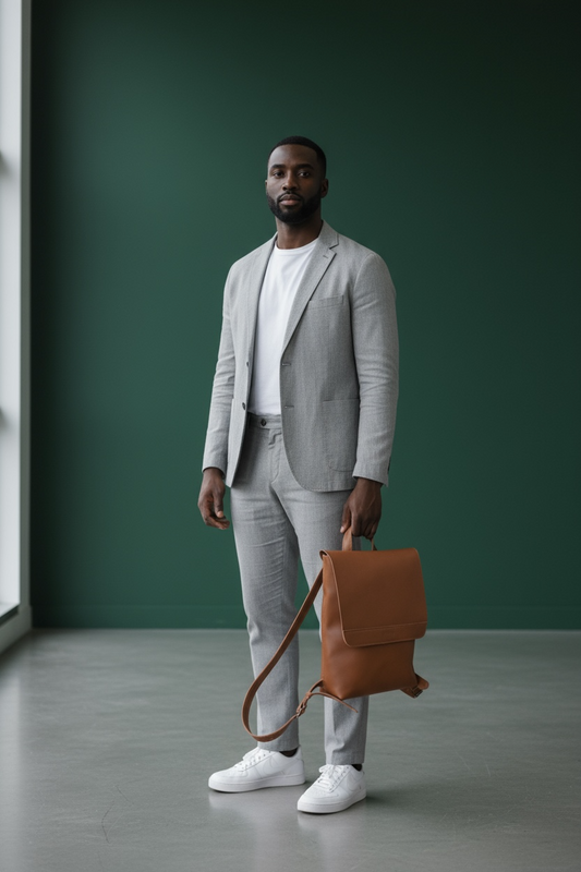 Finley unlined Leather backpack