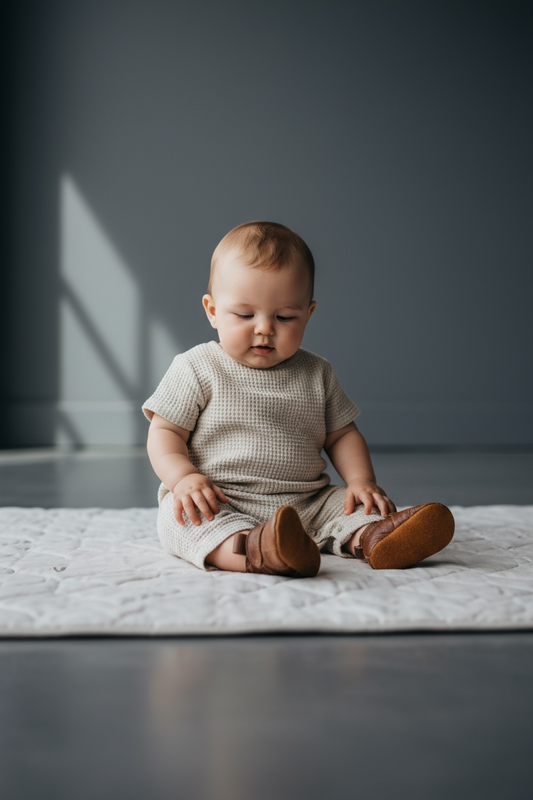 Reece leather baby shoes - CLEARANCE