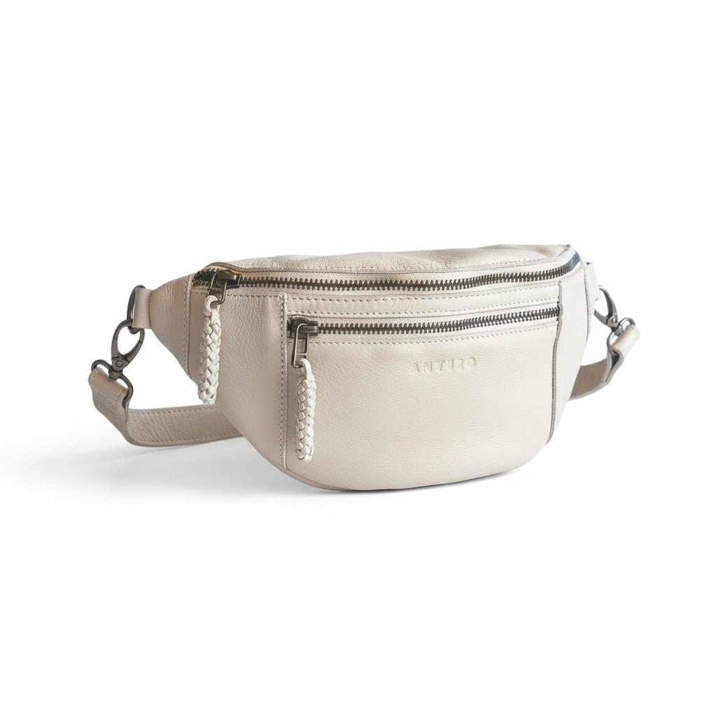 River adjustable leather moon-bag - SALE