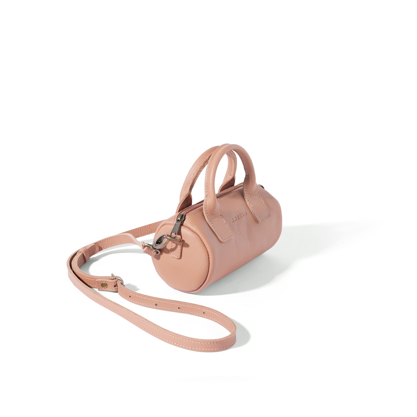 Indo leather mini barrel crossbody - CLEARANCE