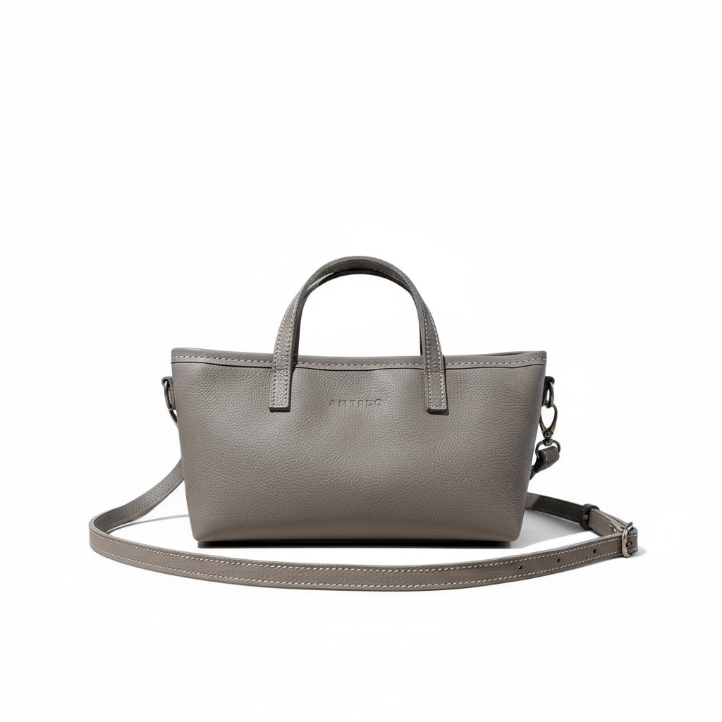 Zeta Mini leather crossbody tote