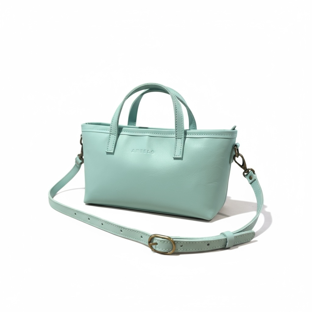 Zeta Mini leather crossbody tote