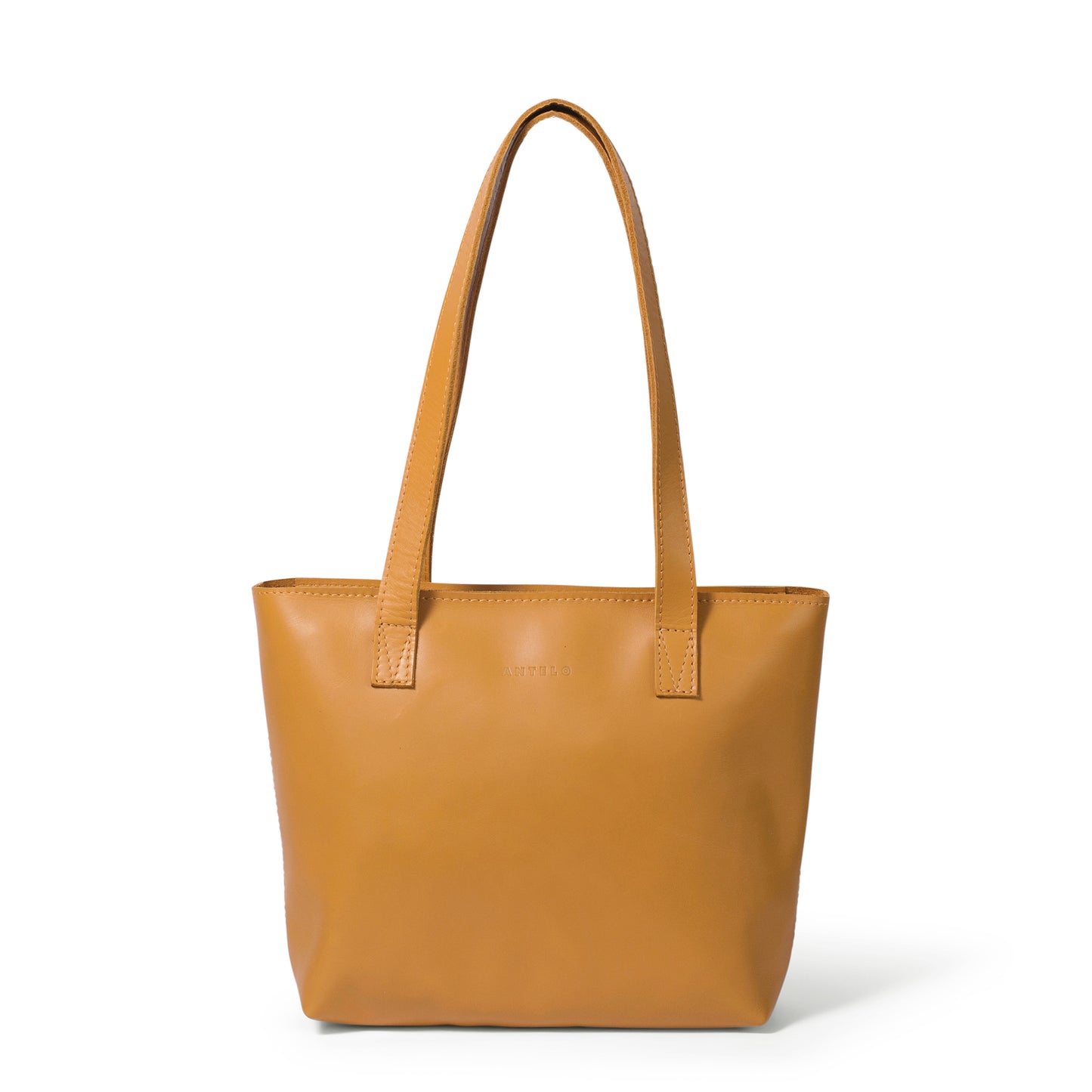 Milly Unlined Midi Leather Tote with Zip - MINOR FLAW