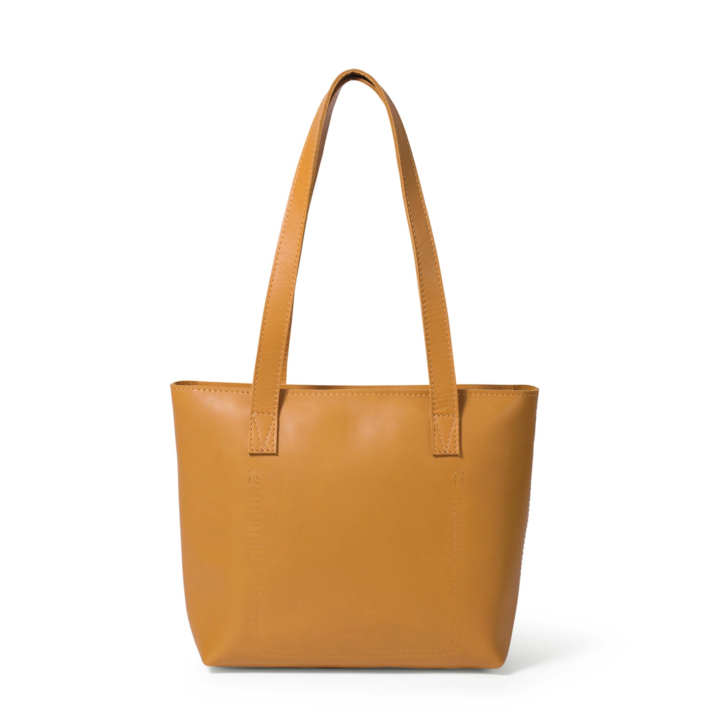 Milly Unlined Midi Leather Tote with Zip - MINOR FLAW