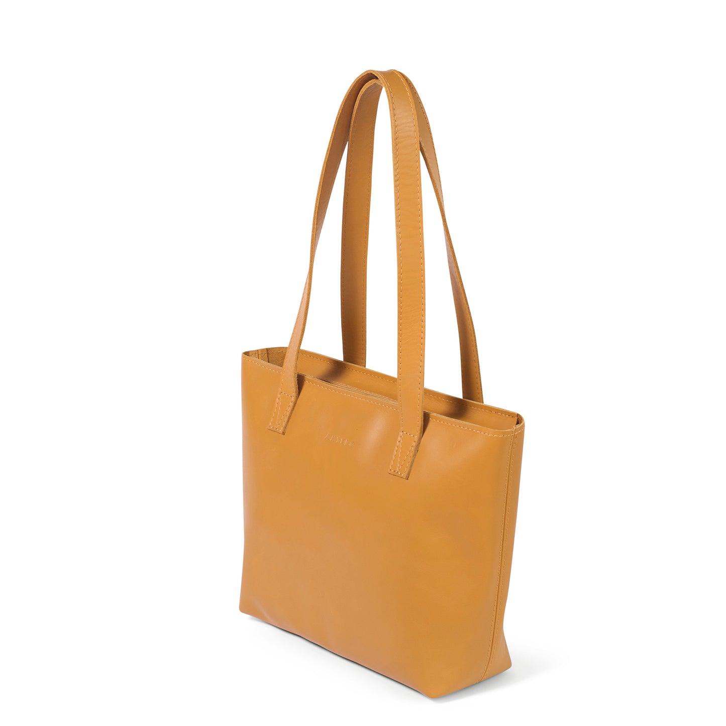 Milly Unlined Midi Leather Tote with Zip - MINOR FLAW