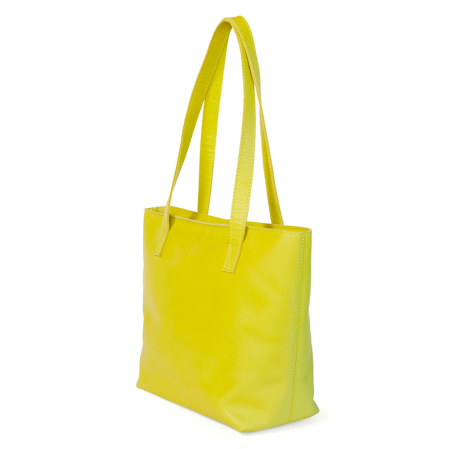 Emmy unlined Leather Tote with Zip