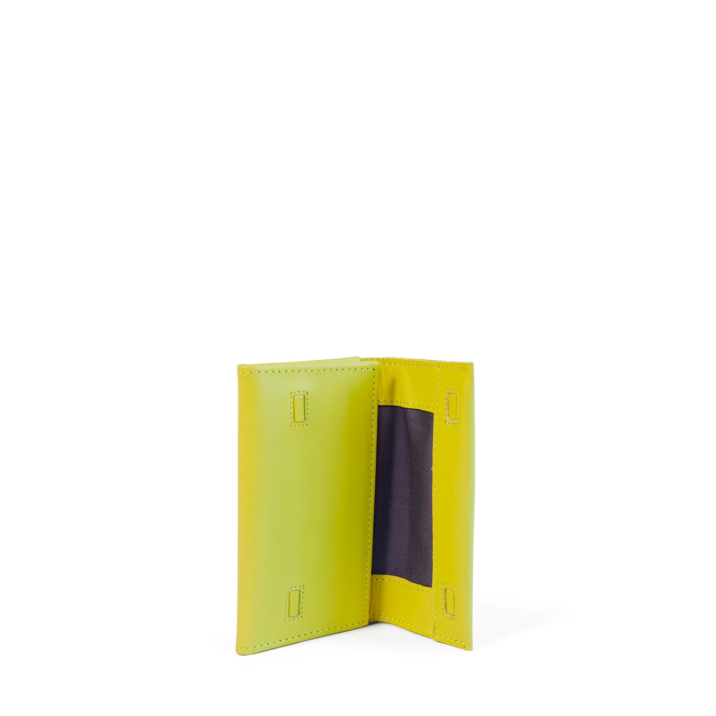 Evie Three-Quarter Leather Trifold Wallet