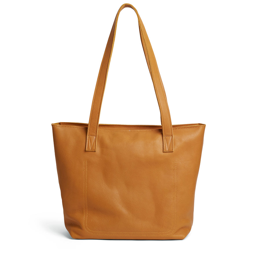 Emmy unlined Leather Tote with Zip