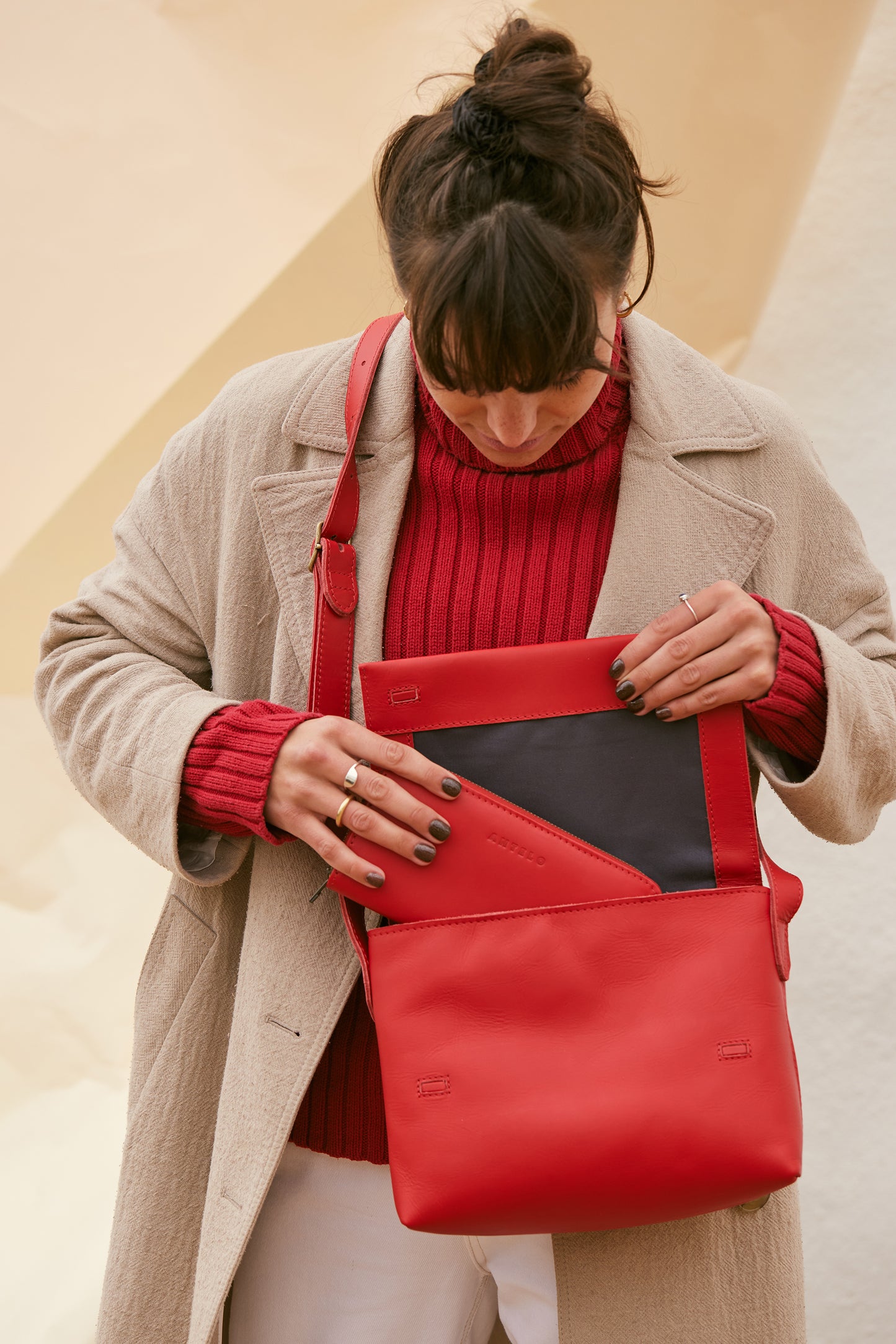 Astrid Prism Leather Crossbody - LAST OF KIND